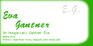 eva gantner business card